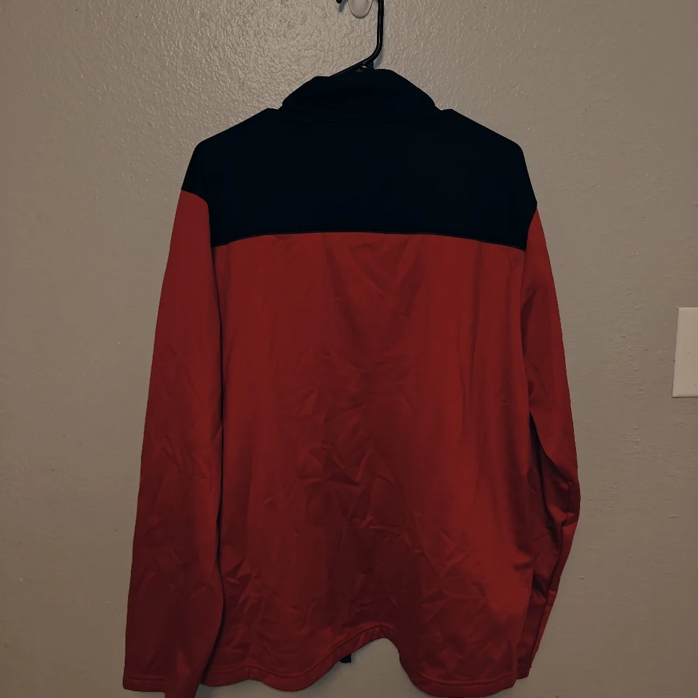 And1 Red and Black Lightweight Track Jacket Size XL